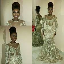 Gold Lace Nigerian Dress African Dress African Wedding