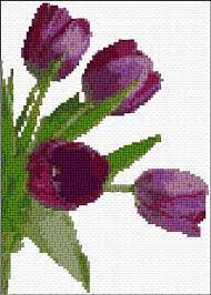 Free cross stitch patterns tulips. Ann Logan 10 Free Patterns Online Purple Tulips 867