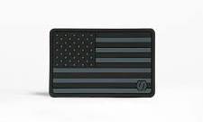 USA Flag Black Hat Patch