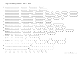 Copic Blending Hand Colour Chart Rosen Trevithick