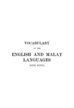 Bulat mata anak murid baju biru kulum. Vocabulary Of The English And Malay Languages With Notes
