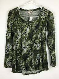 Dressbarn Womens Size Ps Petite Small Green Long Sleeve Scoop Neck Knit Top New Fashion Clothing Shoes Accessories Women Tops Scoop Neck Knit Top Knit Top