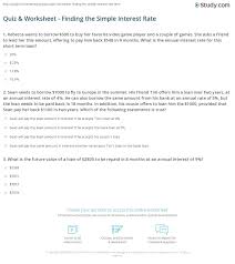 We will recapitulate the same and know more about it and practice answers for simple interest worksheet are given below to check the exact answers of the given questions on s.i. Simple Interest Worksheet Year 7 Printable Worksheets And Activities For Teachers Parents Tutors And Homeschool Families