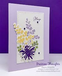 Make sure to watch the video to see how easy it is to put the paper on the envelope flap. Beautiful Card With Positive Thoughts Nature S Thoughts Dies Dostamping With Dawn Stampin Up Demonstrator