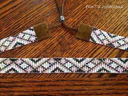 Total Length Of Hatband Inclulding The Ties Is 40 Inches Beaded Portion Is 24 Inches And 3 4 Wide Beaded Hat Band Beaded Hat Bands Hat Band