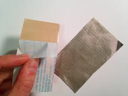 Most often, people use corn starch to hold the fabric to the walls and only use the tape to hold it in place till the wall is painted with that ingredient. Conductive Fabric Circuit Patches Chibitronics