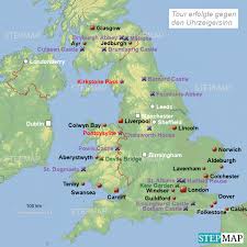 King arthur's round table can be found in cumbria and dates to roughly 2,000bc. Stepmap Great Britain Landkarte Fur Deutschland