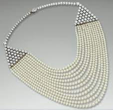 Diamond And Pearl Necklace By Cartier 1953 Pearl And Diamond Necklace Jewelry Fine Jewelry