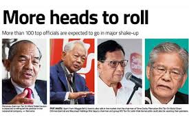 Tan sri sidek hassan pengerusi suruhanjaya integriti agensi penguatkuasaan (eaic) 18 april 2021, muka surat 14. More Than 100 Top Officials Are Expected To Go In Major Shake Up The Star