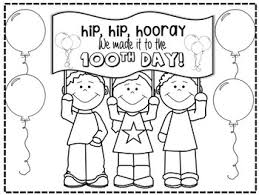 Happy 100th day coloring page. 100th Day Coloring Sheet Worksheets Teaching Resources Tpt