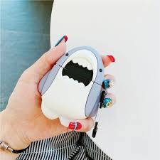 Cute Shark Airpod Case Funny Airpod Case For Airpod 1 2 In 2020 Airpod Case Cute Shark Case