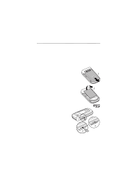 the SIM card and battery - Nokia 6263