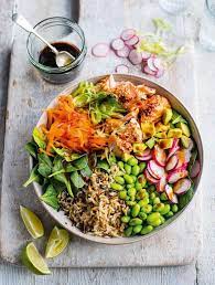 Salmon Salad Bowl Recipe Healthy Food Guide Salmon Salad Recipes