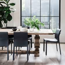 Raw Handcrafted Beauty Meets A Contemporary Sleek Silhouette Introducing The Georgian Architectural Dining Ta Dining Chairs Dining Table Leather Dining Chairs