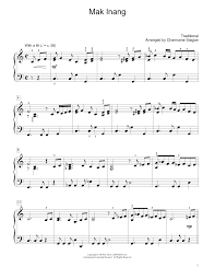 Chordchord is the best music maker tool for chord progression generation! Traditional Mak Inang Arr Charmaine Siagian Sheet Music Pdf Notes Chords Folk Score Educational Piano Download Printable Sku 411771