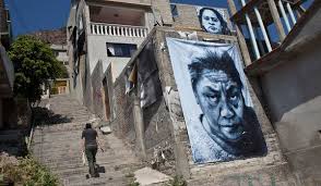 Toll Of Mexican Crime Wave Written In Faces On The Wall Mexican Art Great Works Of Art Urban Street Art