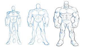 How To Draw A Massive Muscular Comic Book Superhero Character Drawing Drawings Figure Drawing