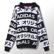 Adidas Black And White Women S Sweatshirt Adidas Originals Women S Typo Hoodie All Sizes Free Shipping Aa2489 Hoodies Adidas Originals Women Womens Long Sleeve Shirts