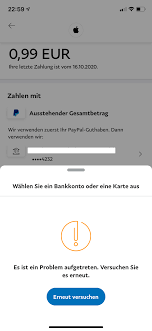 Otelo guthaben bei prepaid karte aufladen abfragen ubertragen so geht s swinginter net. Ich Kann Mit Meiner Paypal Nicht Mehr Bez Apple Community