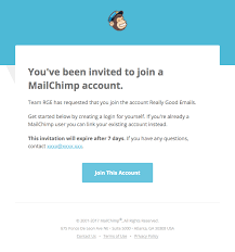 Mailchimp Sent This Email With The Subject Line Invitation To Join Mailchimp Account Read About This Email And Find Best Email Email Invitation Invitations