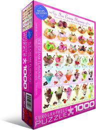 Ice cream's good old days 300 large piece jigsaw puzzle. Amazon Com Eurographics Ice Cream Flavours Puzzle 1000 Piece Toys Games Ice Cream Flavors Puzzle 1000 Flavors