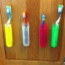 Use sticky velcro and travel toothbrush holders to how to organize the master bathroom in style. Pin By Samantha Davis On For The Home Toothbrush Holder Diy Brushing Teeth Diy Toothbrush