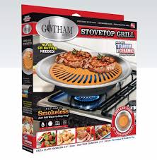 Gotham Steel Nonstick Smokeless Indoor Stove Top Grill Bbq Healthy Living New Free Shipping Directly From T Stove Top Grill Ceramic Stove Top Gotham Steel