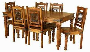 Indian Jali Thakat 170 Dining Table And 6 Chairs Dining Table Furniture Dining Table High Back Dining Chairs
