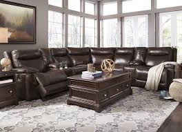 Signature Design By Ashley U7500158 Zaiden Left Arm Facing Power Recliner Antique Ashley Furniture Living Room Leather Living Room Set Modern Furniture Sofas