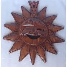 Welcome to stains and grains, custom compositions in wood handcrafted by jeremy gould in nc. Wooden Sun Mask Wall Decor Shopee Philippines