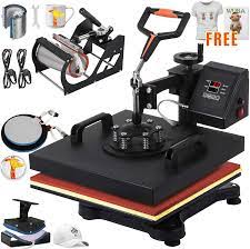 Vevor 6 In 1 15x15 Heat Press Machine Heat Transfer Press For T Shirts Cap Walmart Com Walmart Com