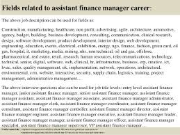 This assistant manager job description sample can assist you in creating a job application that will attract the best candidates for this role. Top 10 Assistant Finance Manager Interview Questions And Answers