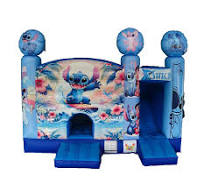 Lilo and S Titch Carton Hot Inflatable Bouncer Jumping Bouncer Slide Combo  Bouncy Castle House for Kids Bouncy Castle Slide