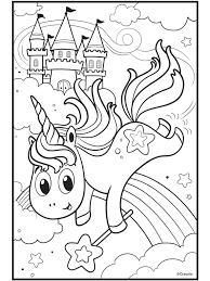 Free unicorns coloring page to print and color. Uni Creatures Unicorn Crayola Com