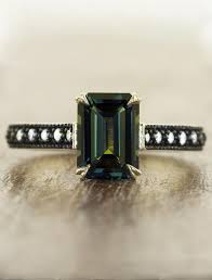 Check spelling or type a new query. Evelyn Antique Inspired Emerald Cut Green Sapphire Ring Ken Dana