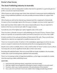 Learn how to get your book published and sold in bookstores. Porter S Five Forces The Book Publishing Industry In Chegg Com