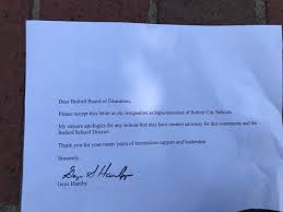 Jan 15, 2019 · when management is in the position of writing a warning letter for absenteeism, they need to remember that this is a serious matter for the employee and could lead to termination of his or her job. Jonathan Carlson On Twitter Breaking Resignation Letter Of Buford Superintendent Cbs46