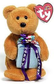 Birthday Bear Beanie Baby Worth Ty Toys Birthdays In August Feels Free To Follow Us In 2020 Beanie Baby Bears Beanie Babies Value Baby Beanie