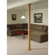The radiator cover shouldn't block the heat, otherwise it does more harm than good. Pole Wrap 48 In X 16 In Oak Basement Column Cover 85ex164 The Home Depot