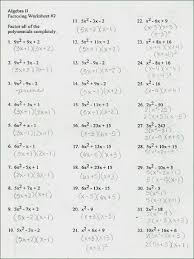 Factoring Worksheet With Answers Factoring X2 Bx C Worksheet Answers Promotiontablecovers In 2020 Factoring Polynomials Factor Trinomials Algebra Worksheets
