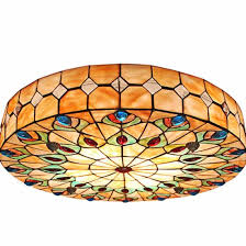 Tfc A74 Vintage Tiffany Stained Glass Flush Mount Ceiling Light Lamp China Glass Ceiling Lamp Glass Ceiling Lamps Made In China Com