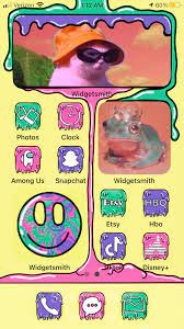 Jun 18, 2021 · in ios 14, apple lets you disable individual home screen pages thanks to the app library, which is available to keep your apps better organized. Strange Bear On Twitter Here S Another Icon Pack For Ios14 Very Trippy Indie Vibes Https T Co Y8jcaixobd Art Digitalart Graphic Designer Procreate Artist Artworks Procreate5x Trippyart Indie Indie Vibes Cat Meme Frog Homescreeen