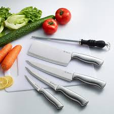 Tersedia cicilan 0% dan gratis pengembalian 30 hari. Neverendinq Jual 6 Buah Set Pisau Buah Pengasah Dapur Stainless Steel Set Memasak Alat Memotong Tulang Koki Online Murah