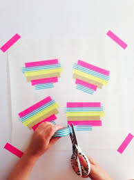 Decorate each strip of paper as you desire. Washi Tape Diy Stickers Red Ted Art Make Crafting With Kids Easy Fun
