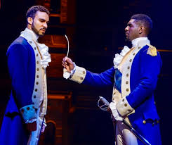 Ensemble, u/s alexander hamilton, marquis de lafayette/thomas jefferson, john laurens/philip hamilton, hercules mulligan/james madison b.f.a.: Hamilton On Broadway 2019 New Cast New Clarity New York Theater