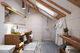 Madera Diseno En 50 Ideas Para Banos Acogedores Badezimmer Dachschrage Skandinavisches Badezimmer Wohnung Badezimmer