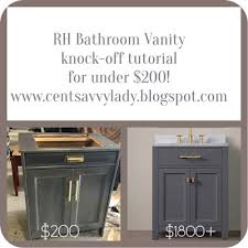 We would like to show you a description here but the site won't allow us. Rh Style Bathroom Vanity Knock Off For Under 200 Centsavvylady