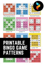 There are many winning patterns when you play bingo online. 6 Best Printable Bingo Game Patterns Printablee Com