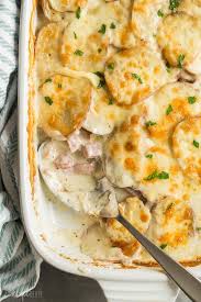 These Cheesy Scalloped Potatoes And Ham Are An Easy Holiday Dinner Idea That S Also A Great Recipe For Leftover Ham Recipes Scalloped Potatoes And Ham Recipes