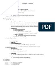 Lesson Plan In Science 6 Layers Of The Earth Maann Bautista Earth Lessons Lesson Science Lesson Plans